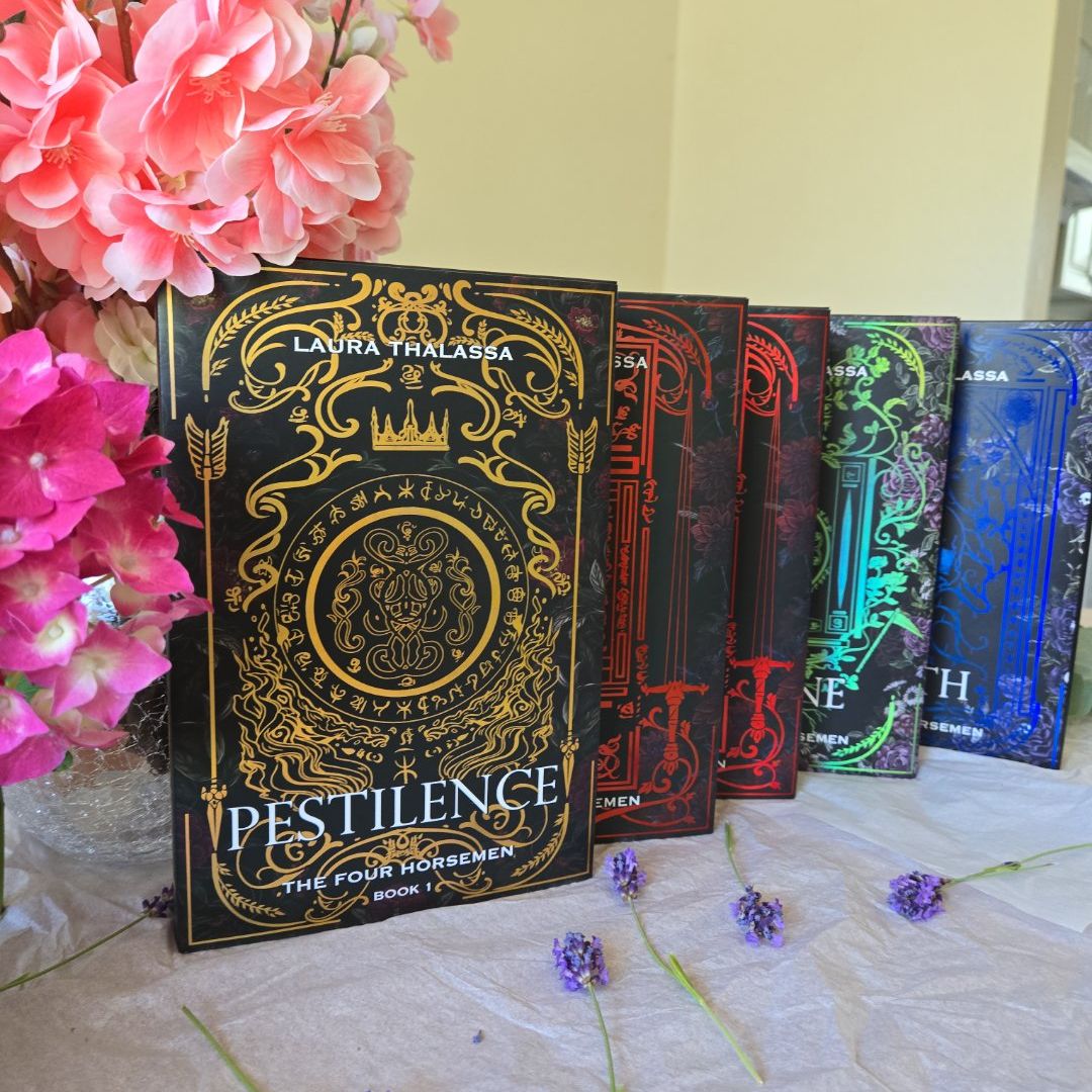 SIGNED The Four Horsemen Bookish Box SE Set - w/ Misprint & Green Sleeves