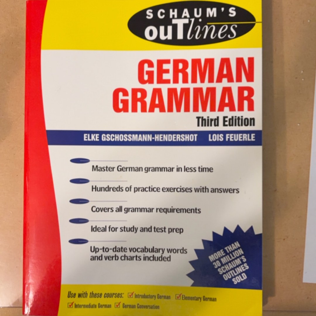 Schaum's Outline of German Grammar