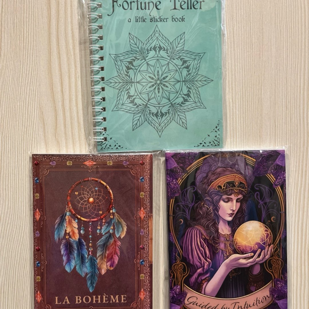 Cora Crea Fortune Teller sticker book & Notebooks Dreamcatcher and  Fortune Teller