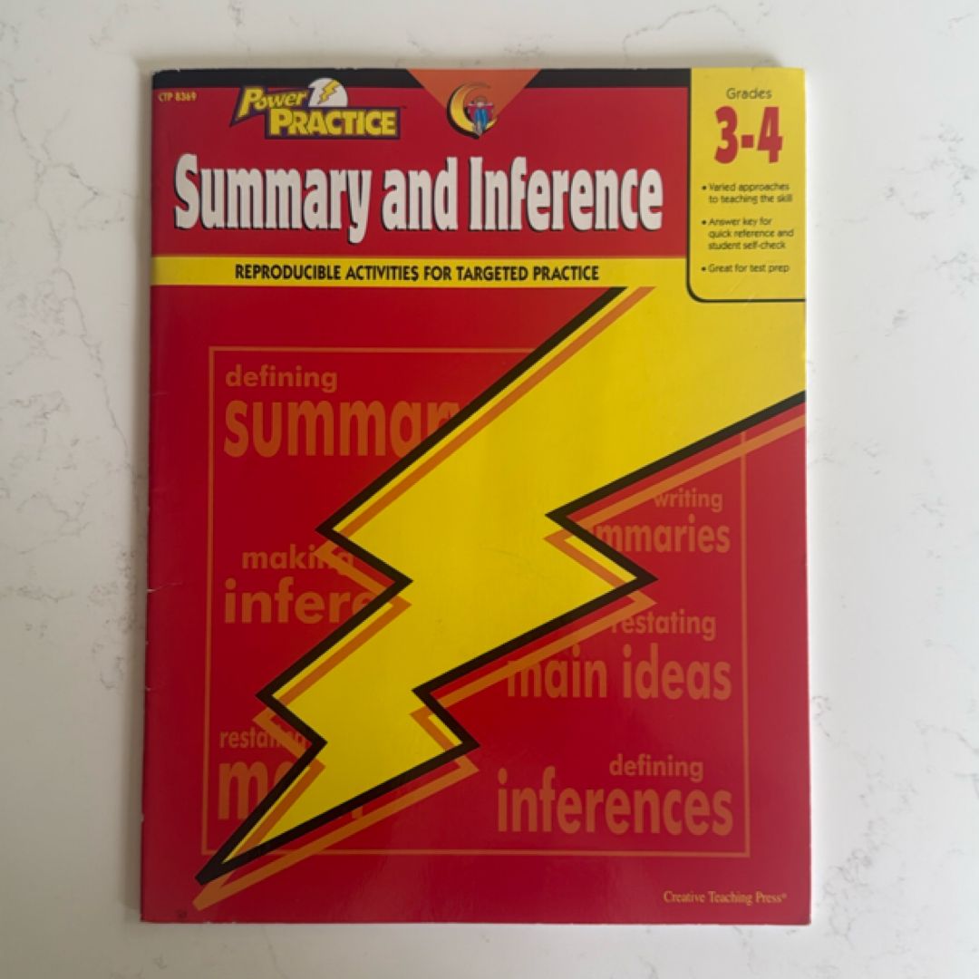 Summary and Inference Grades 3-4 Reproducible Activities for Targeted Practice
