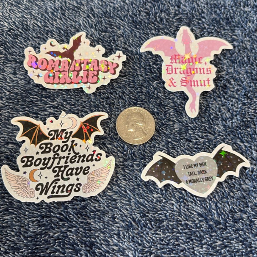 ‘Winged’ Bookish Stickers