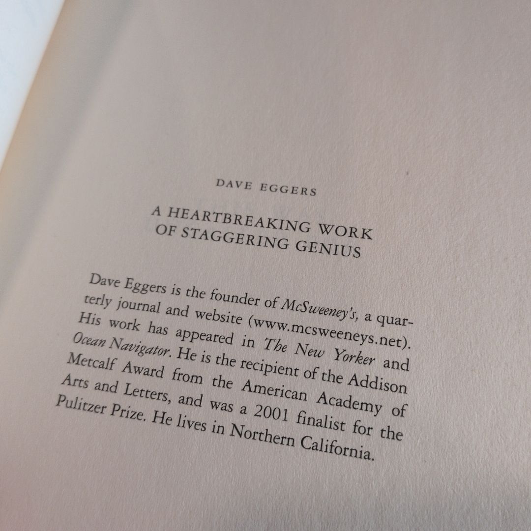 A Heartbreaking Work of Staggering Genius