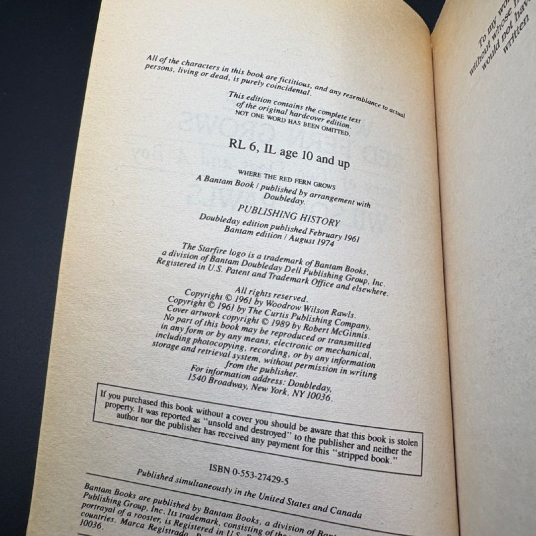 Where the Red Fern Grows