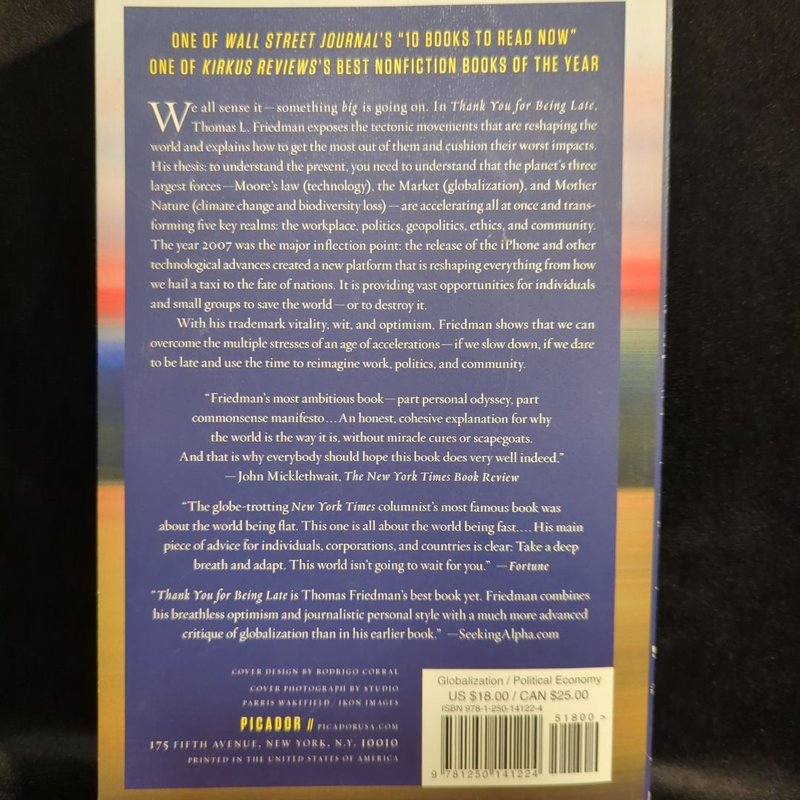 Thank You for Being Late