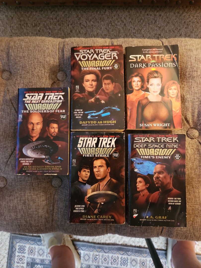 Star Trek Lot of 5 Sci-Fi Paperback Books