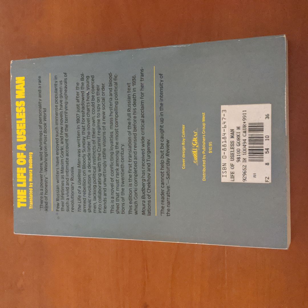 The Life of a Useless Man by Maxim Gorky, Moura Budberg