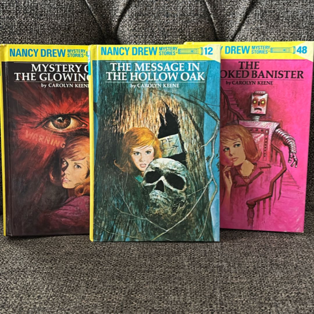 Nancy Drew: Mystery of the Glowing Eye, The Massage in The Hollow Oak, The Crooked Banister
