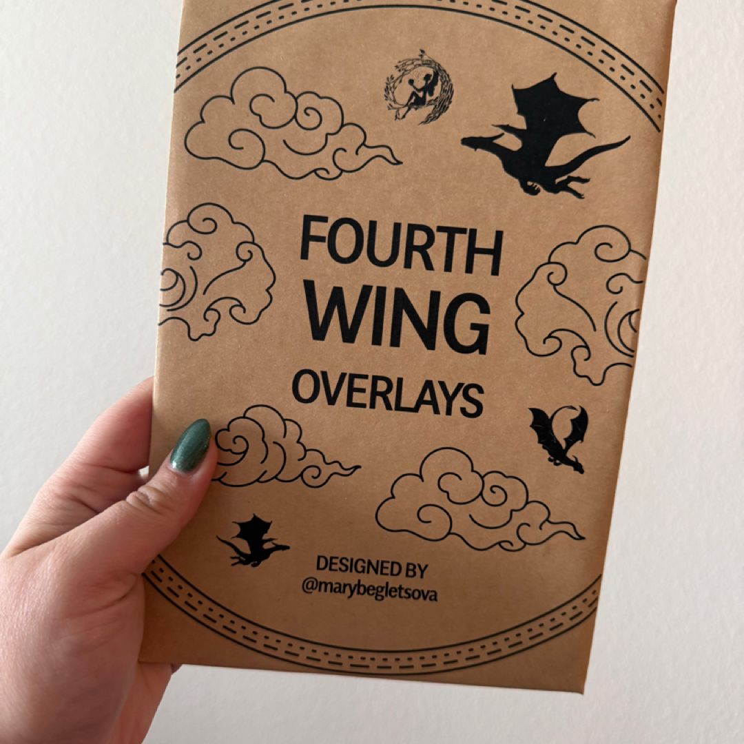 Fourth Wing Book overlays Fairyloot