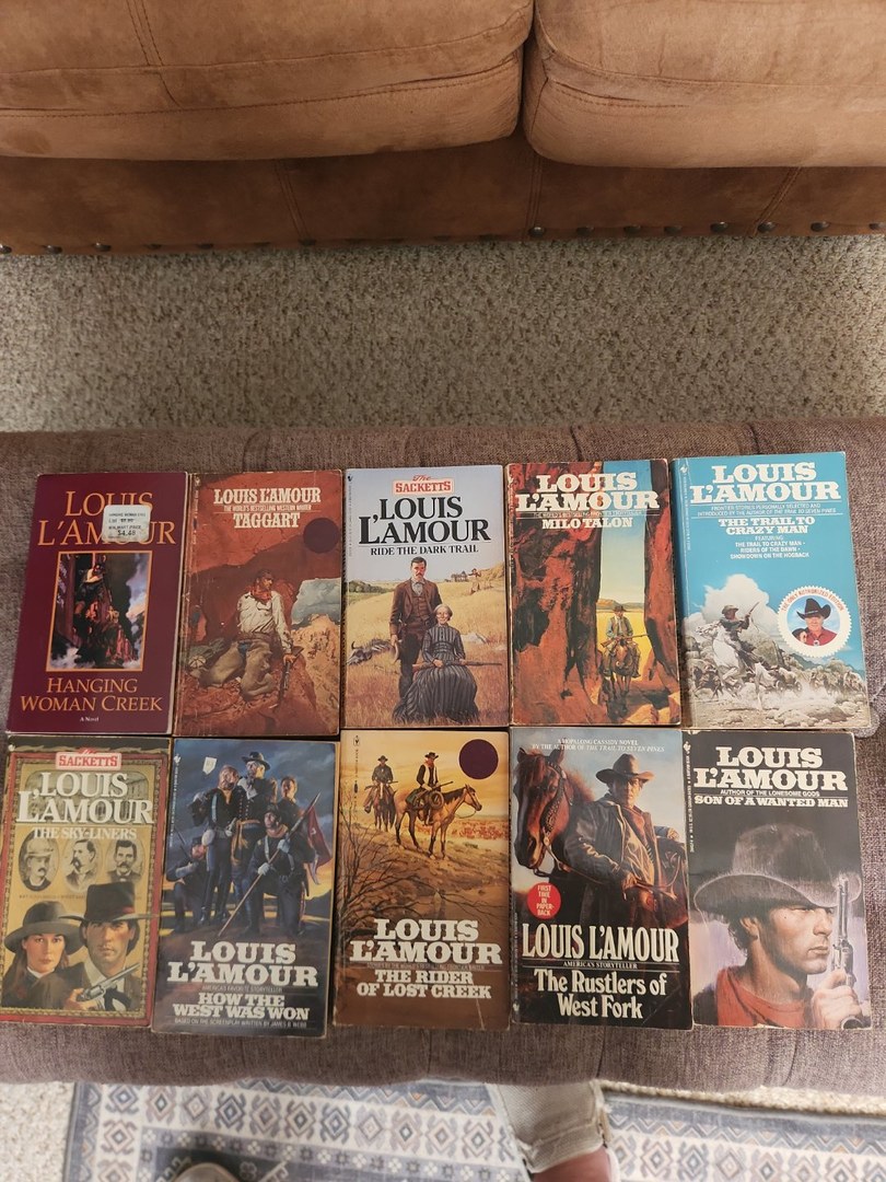 Louis L'Amour Lot of Western Paperback Books Set #6