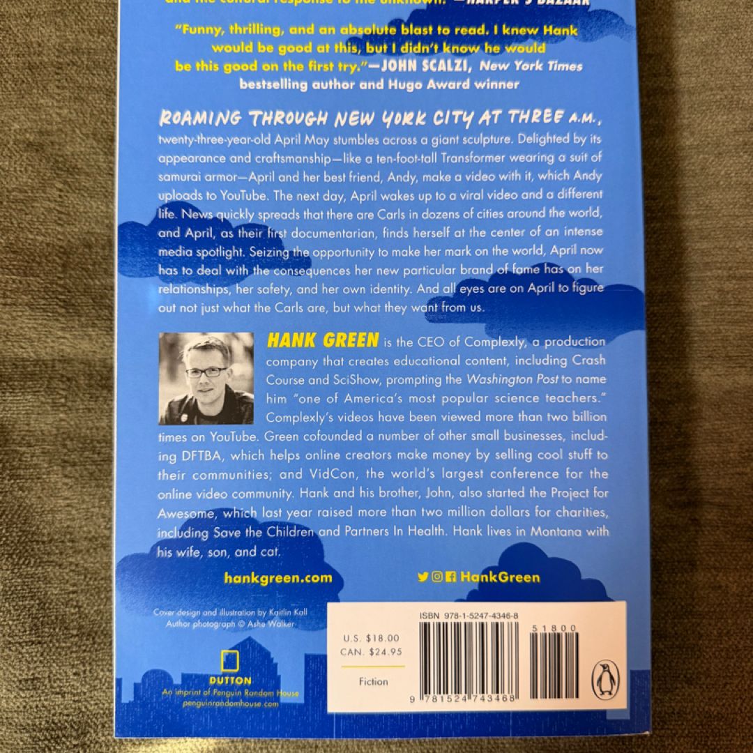 An Absolutely Remarkable Thing by Hank Green, Paperback | Pangobooks