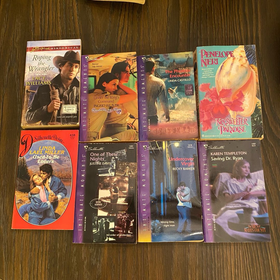 Set of 8 Romance Paperback Novels