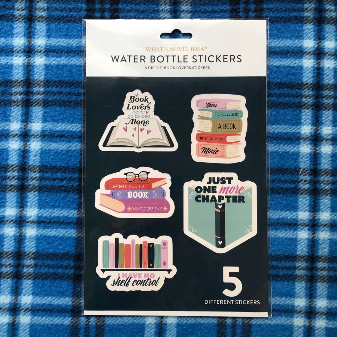 Bookish Water Bottle Stickers