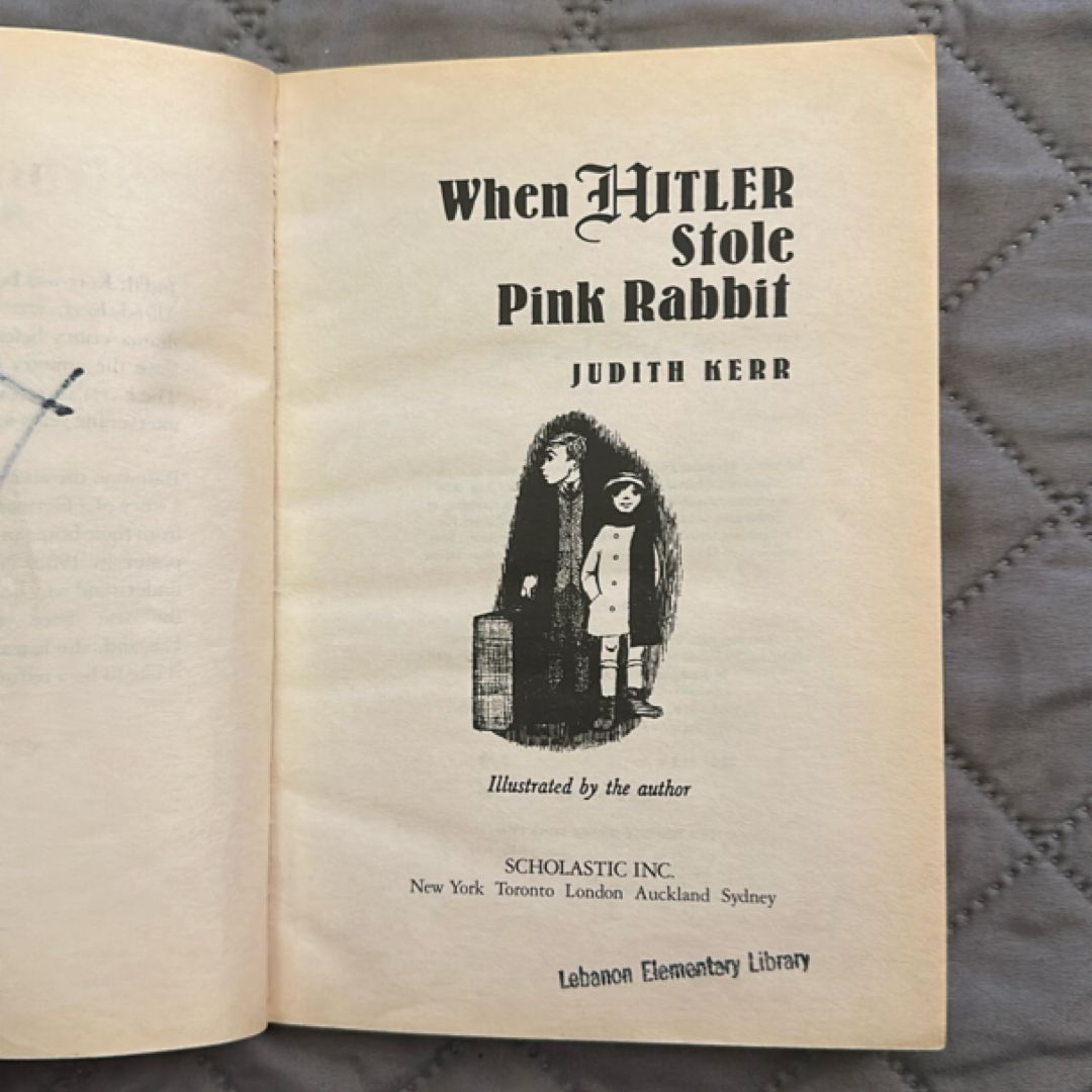 When Hitler Stole Pink Rabbit by Judith Kerr