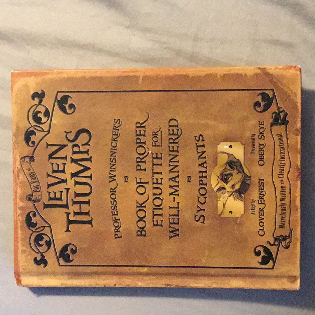 Professor Winsnicker's Book of Proper Etiquette for Well-Mannered Sycophants