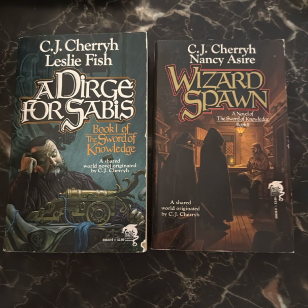 Wizard Spawn & A Dirge for Sabis (Book I & II of The Sword of Knowledge) – C.J. Cherryh – Paperback Set