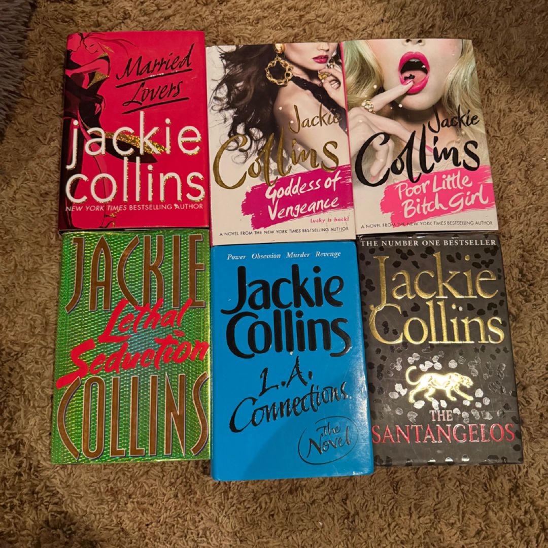 Jackie Collins Lot of 6 Hardcovers