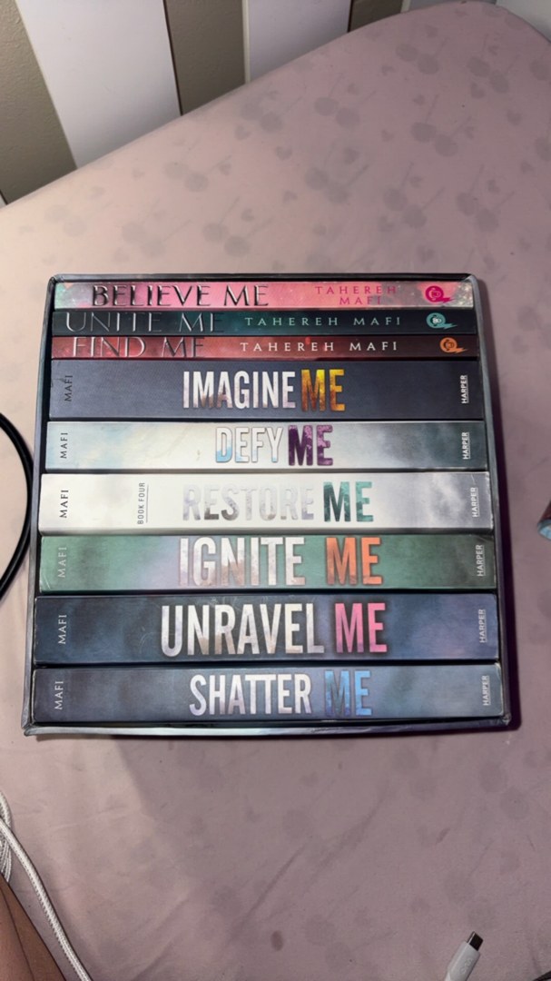 By Tahereh Mafi | New 9 Books Box Set (Unite Me, Believe Me, Imagine Me, Find Me, Unravel Me, Unravel Me, Defy Me, Restore Me, Ignite Me, Shatter Me)
