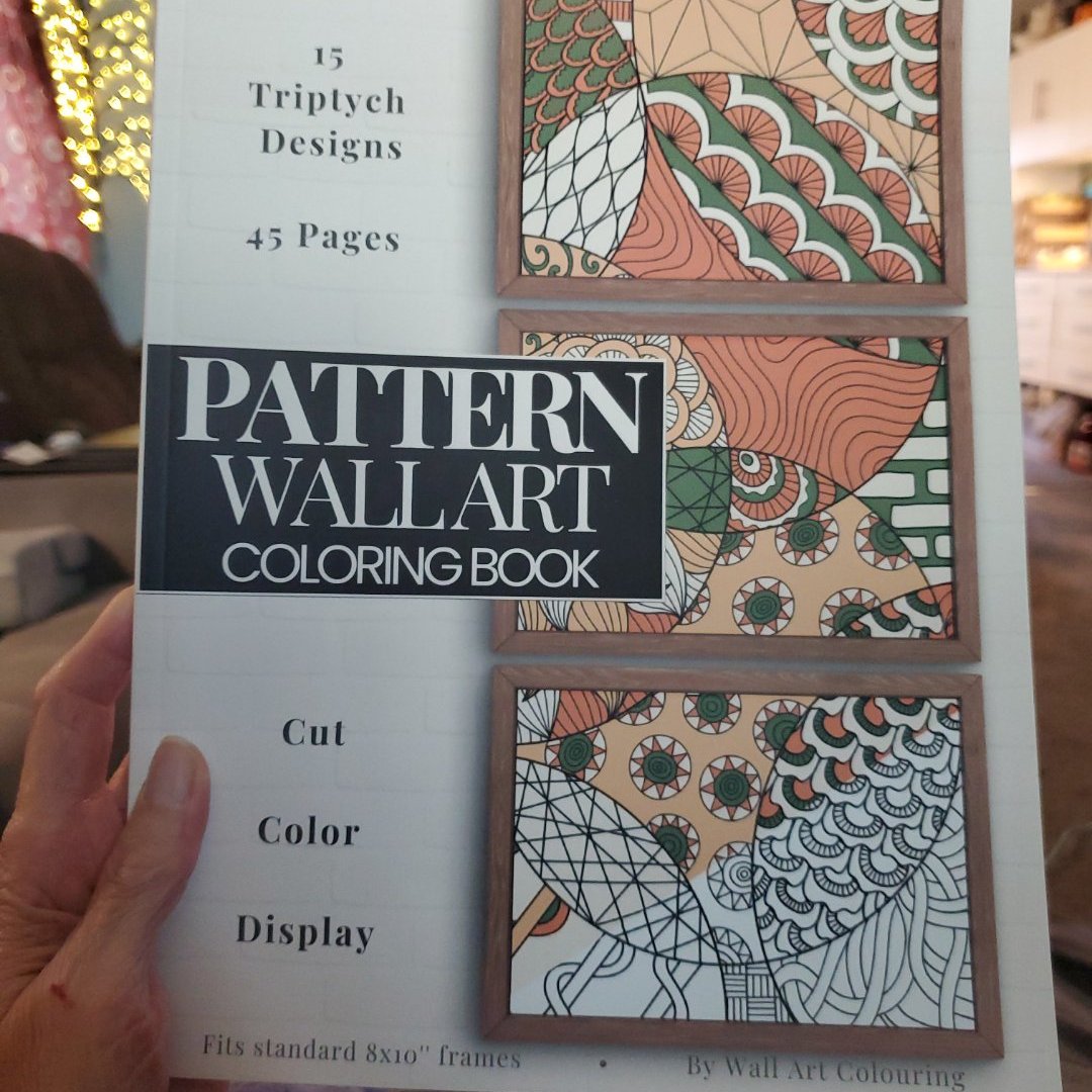 Pattern Coloring Book for Adults - Wall Art