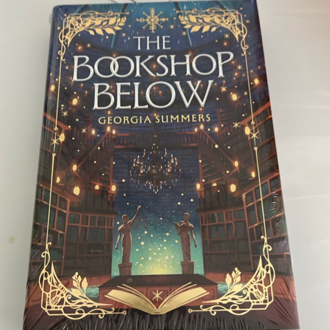 The bookshop below