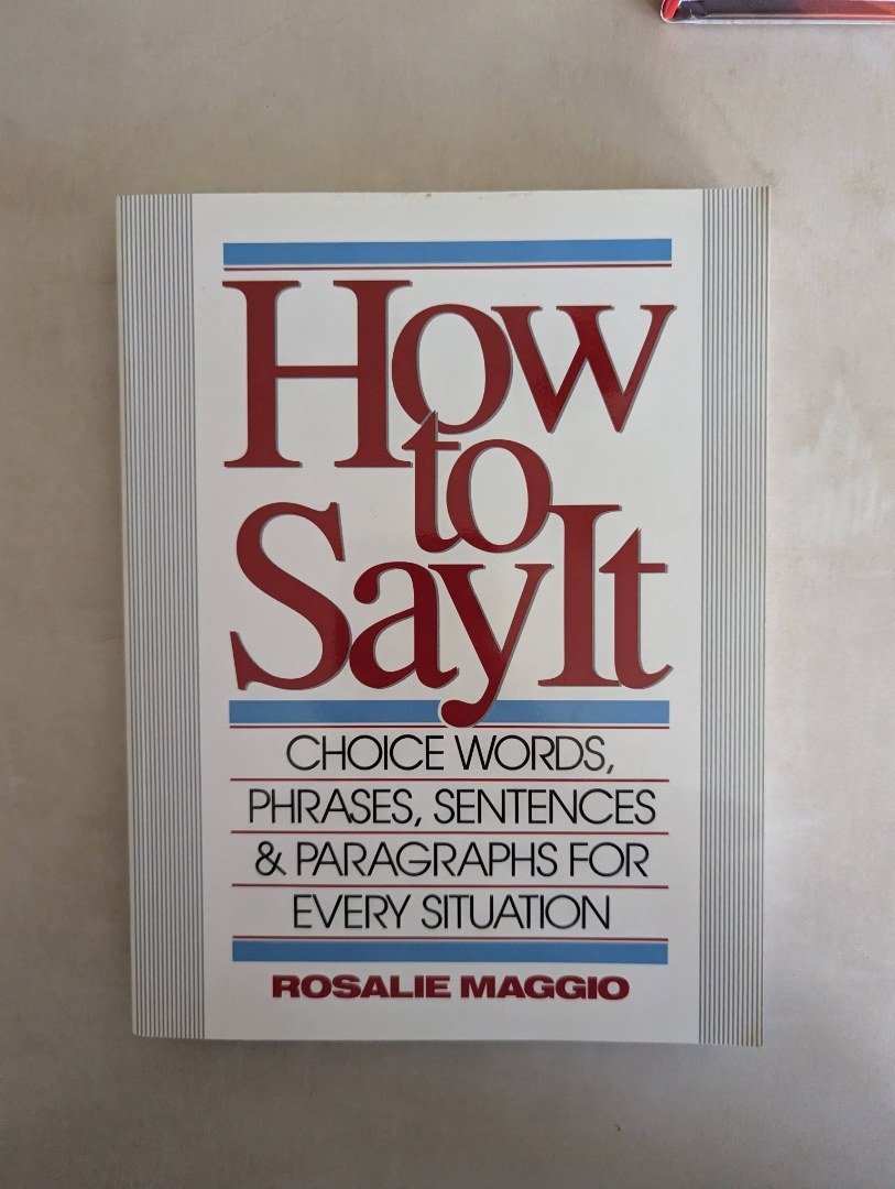 How to Say It