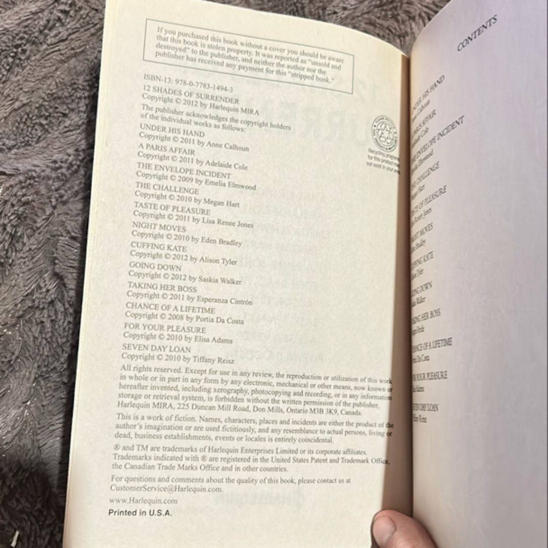 12 Shades of Surrender