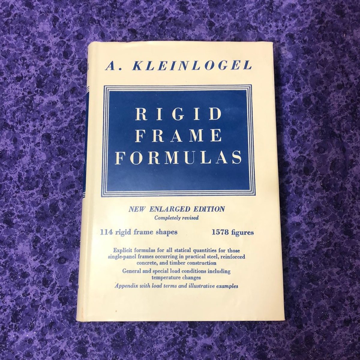 Rigid Frame Formulas by Adolf Kleinlogel, Hardcover | Pangobooks