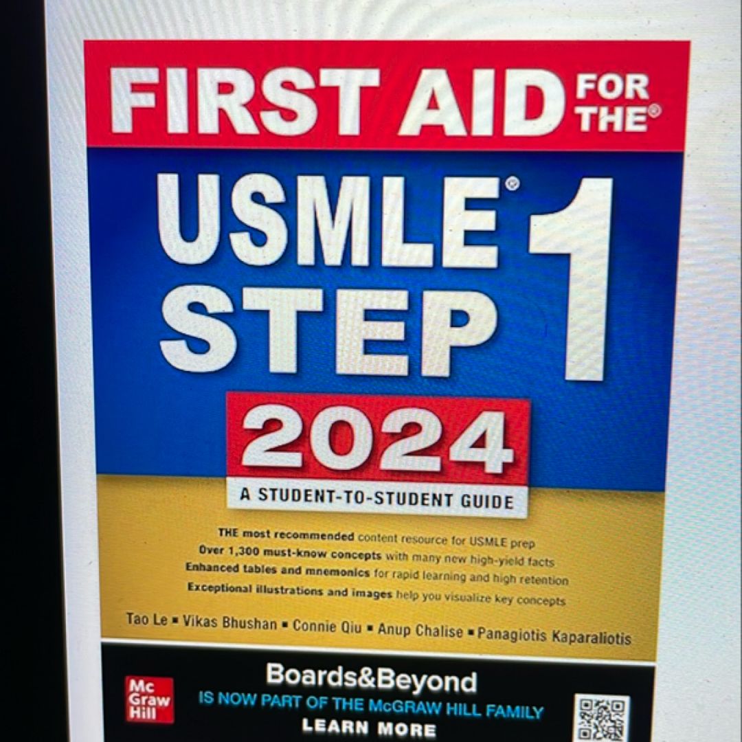 健康・医学 FIRST AID FOR THE USMLE STEP 1 2024 Amazon.com: First Aid for the USMLE Step 1 2024: 9781266077203: Le