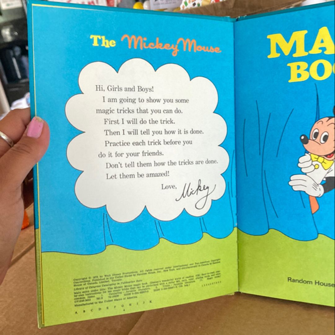 The Mickey Mouse Magic Book by Walt Disney Productions Staff