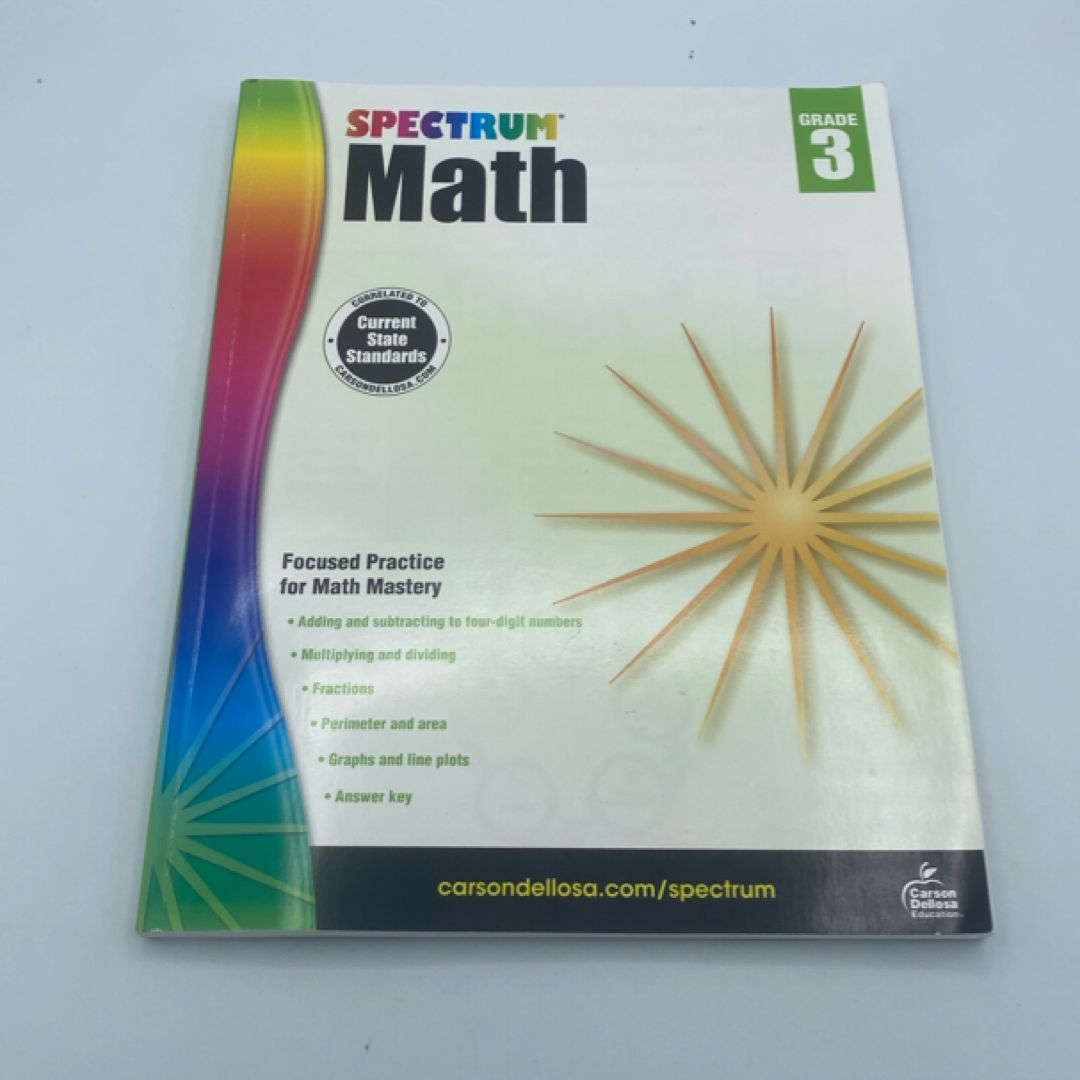 Spectrum Math, Grade 3