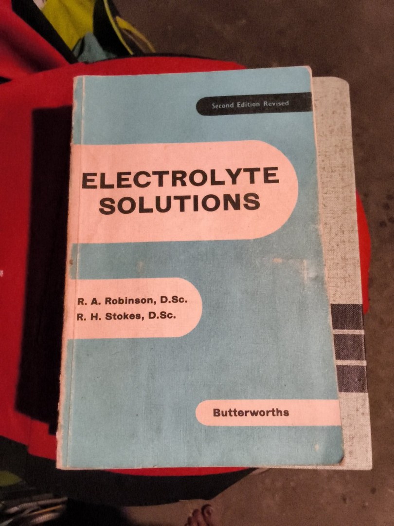 Electrolyte solutions: the measurement and interpretation of conductance, chemical potential and diffusion in solutions of simple electrolytes