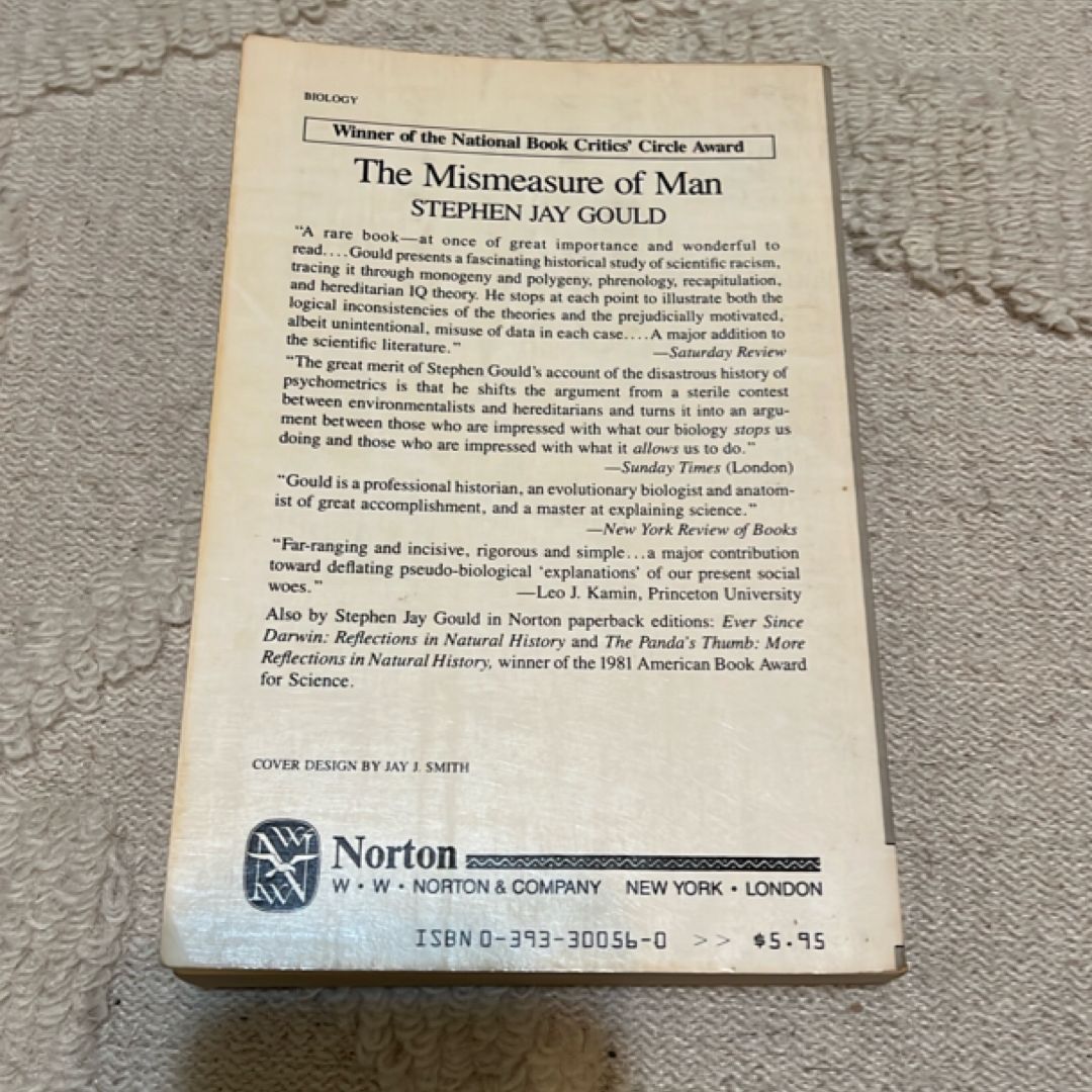 The Mismeasure of Man