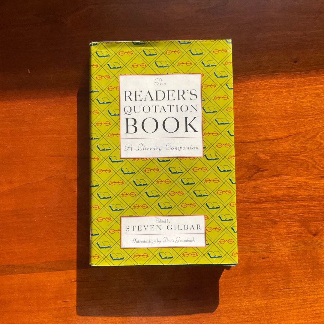 The Reader's Quotation Book A Literary Companion