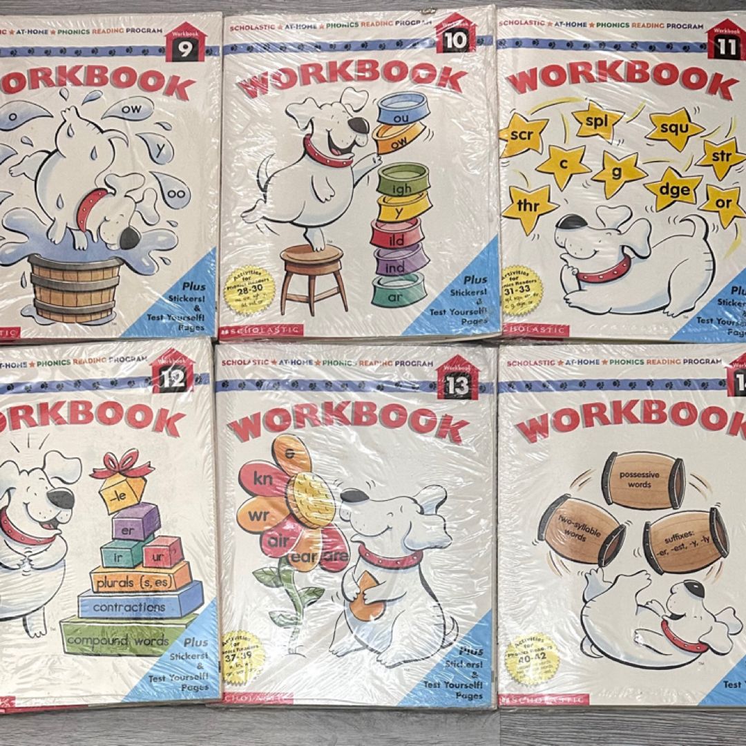 Scholastic At Home Phonics Reading Program Workbooks 9–14 Factory Sealed Sets .   Scholastic At Home Phonics Reading Program workbooks 