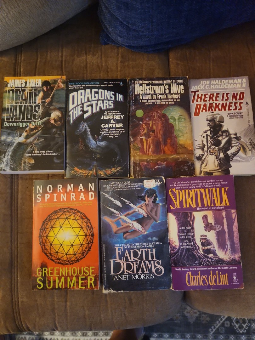 Fantasy Sci-Fi Lot of 7 Paperback Books Set #5