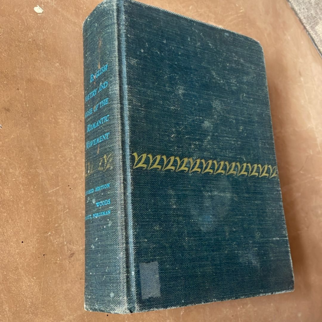 English Poetry and Prose of the Romantic Movement