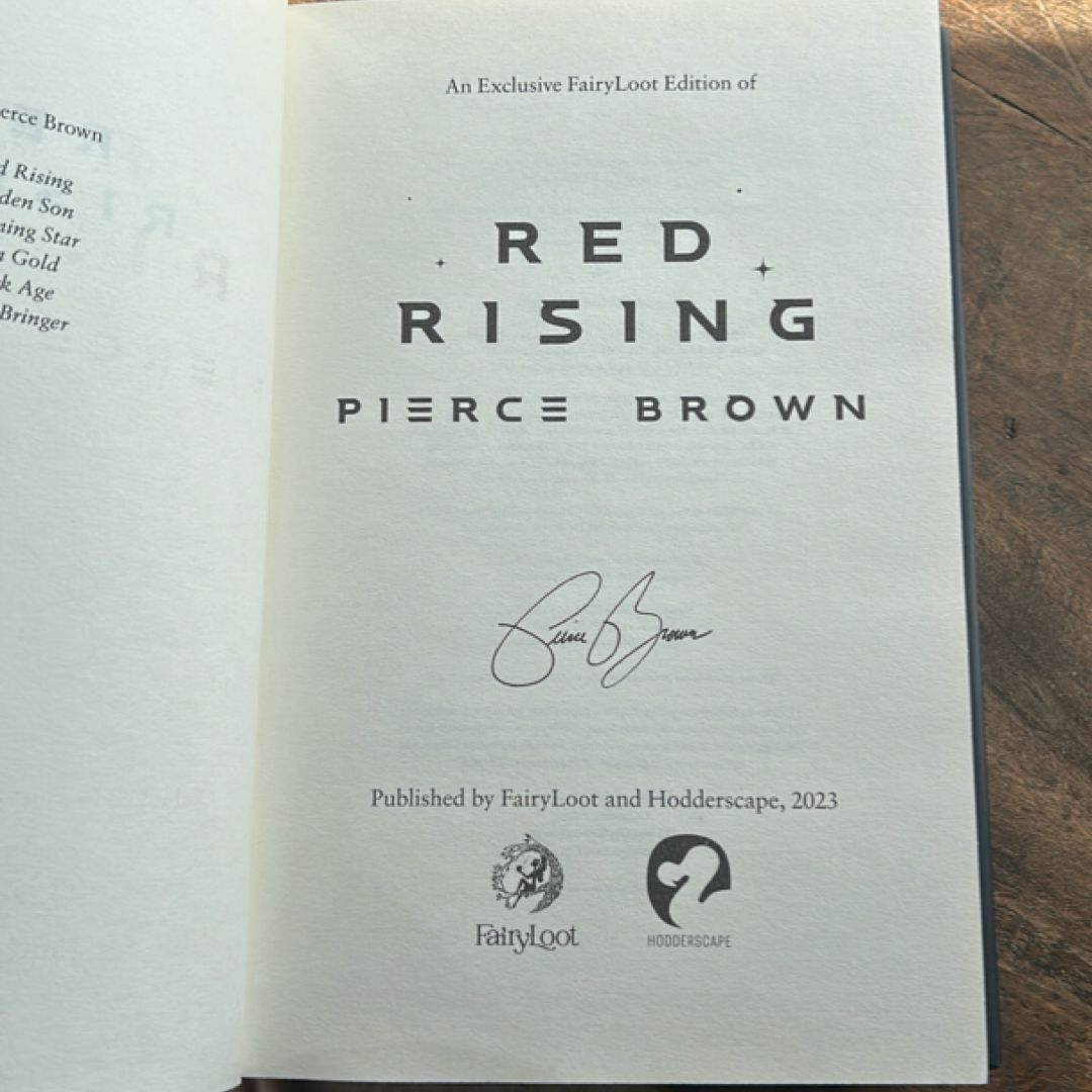 Red Rising Trilogy - Signed FairyLoot Iron | PangoBooks