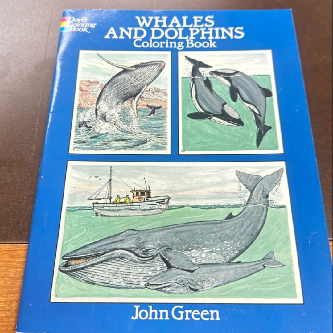 Whales and Dolphins Coloring Book