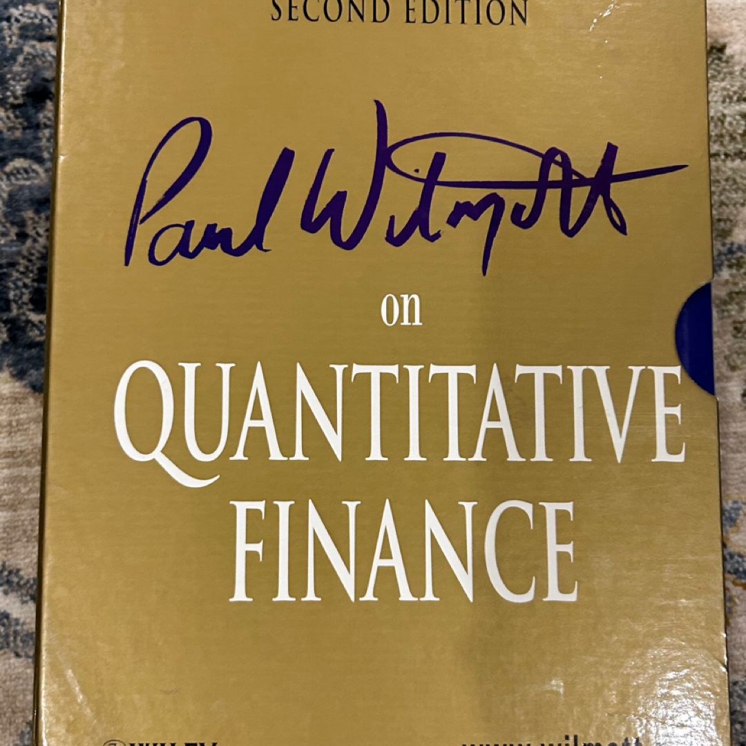 Paul Wilmott on Quantitative Finance, 3 Volume Set by Paul Wilmott