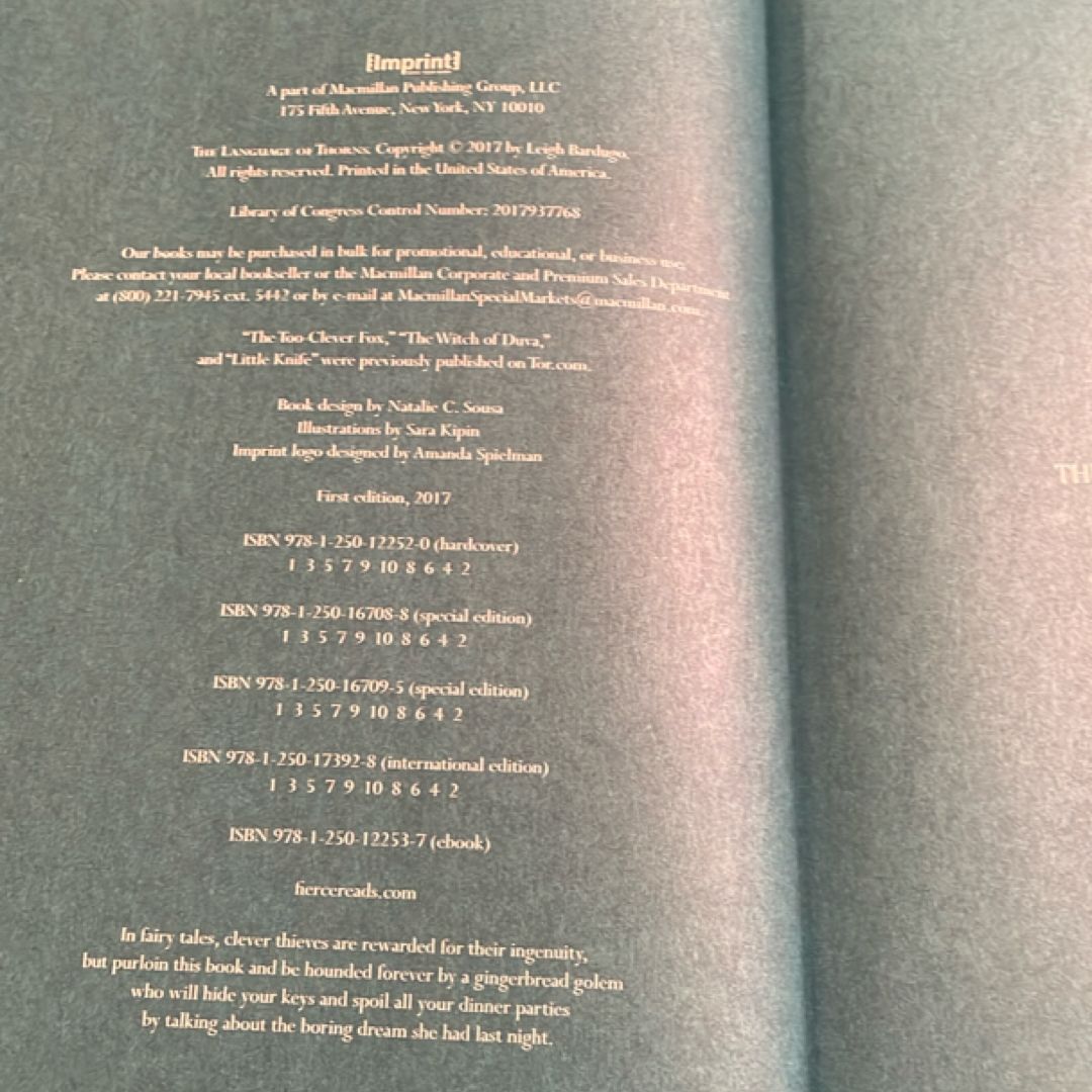 The Language of Thorns