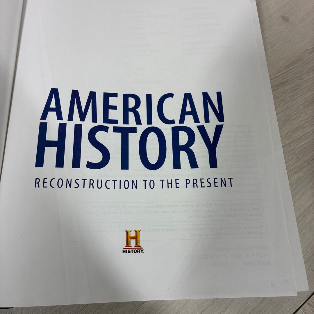 American History: Reconstruction to the Present by HOUGHTON MIFFLIN ...
