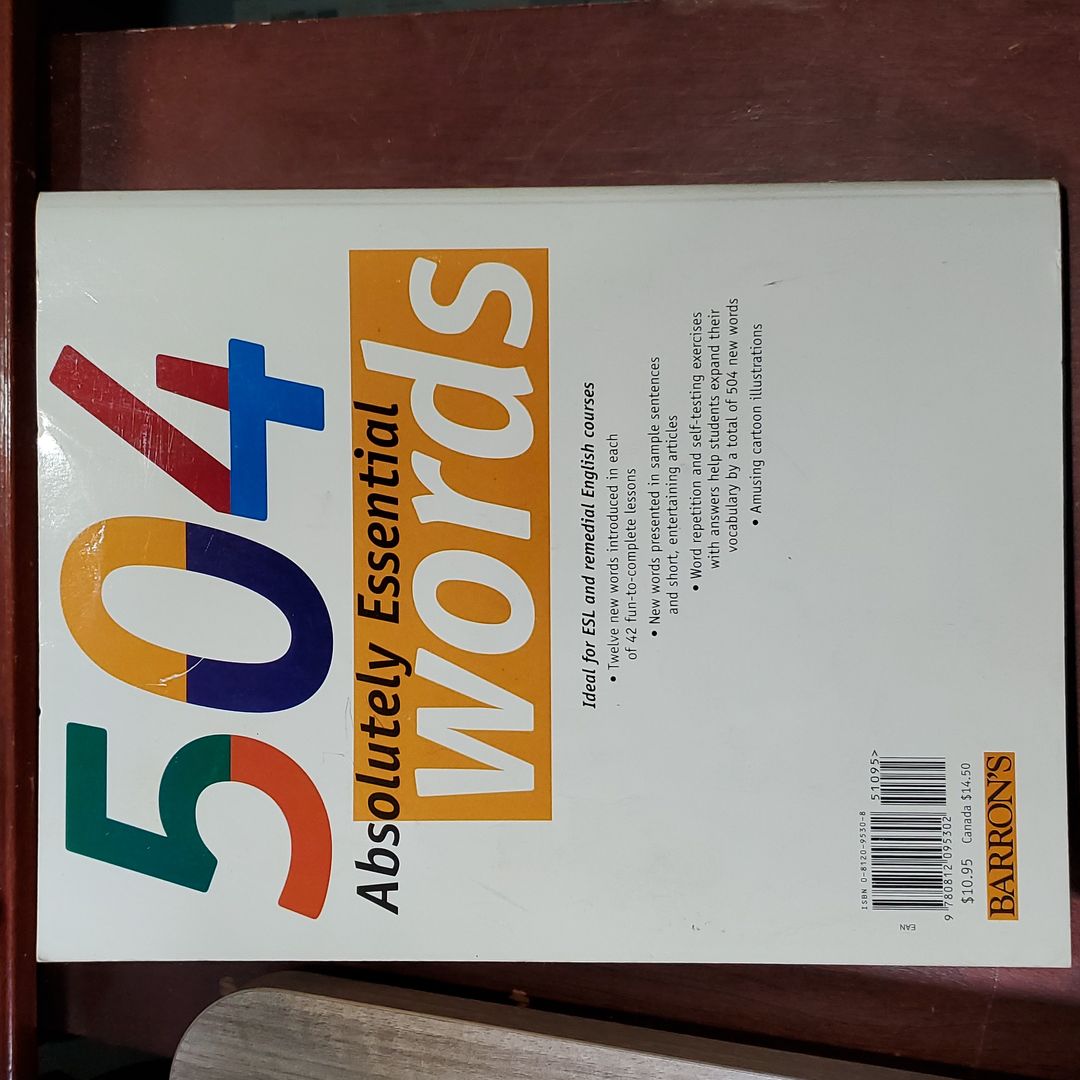 504 Absolutely Essential Words by Murray Bromberg, Julius Liebb