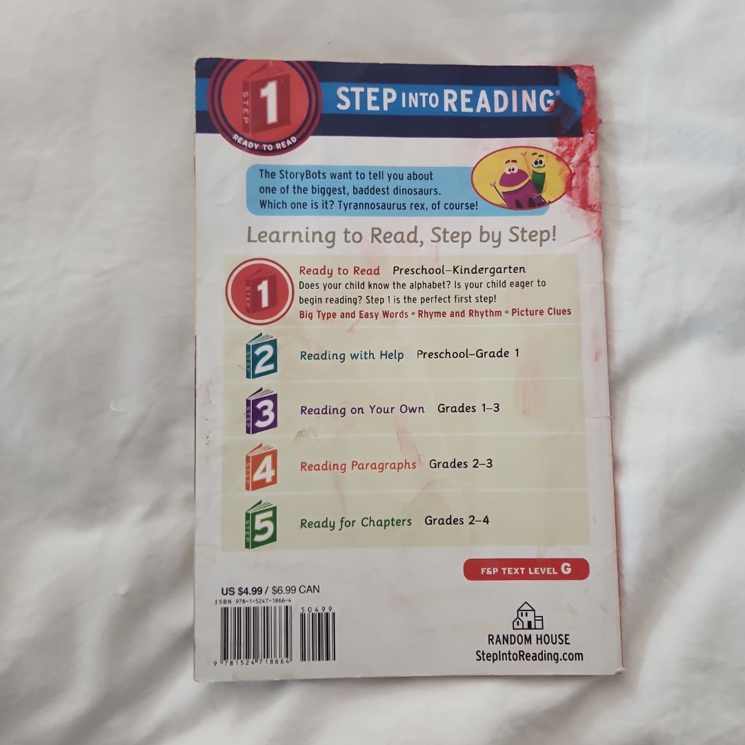 Step Into Reading: Tyrannosaurus Rex (StoryBots), Dancing Dinos, I Can Read: Danny and the Dino