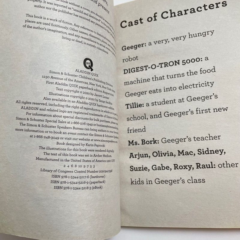Geeger the Robot Goes to School by Jarrett Lerner, Paperback | Pangobooks