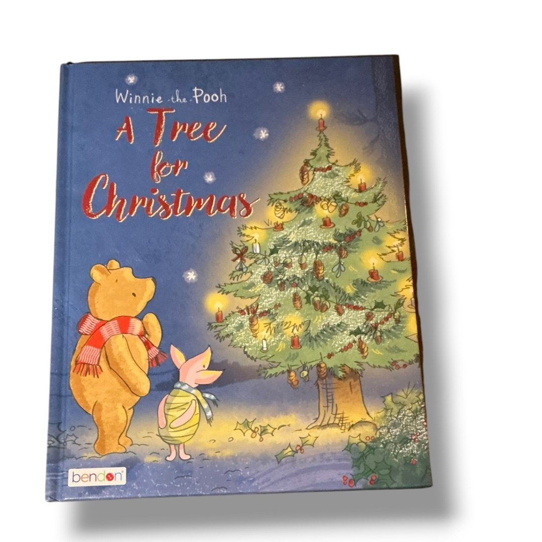 Winnie-The-Pooh A Tree For Christmas Hardcover Book Vintage Retro  Bendon