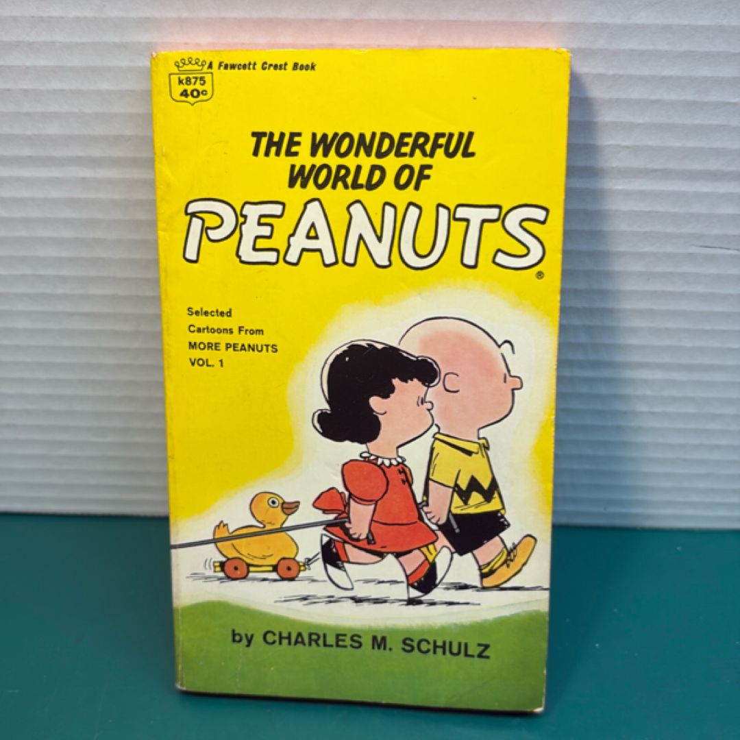 The wonderful world of peanuts cartoon vintage 