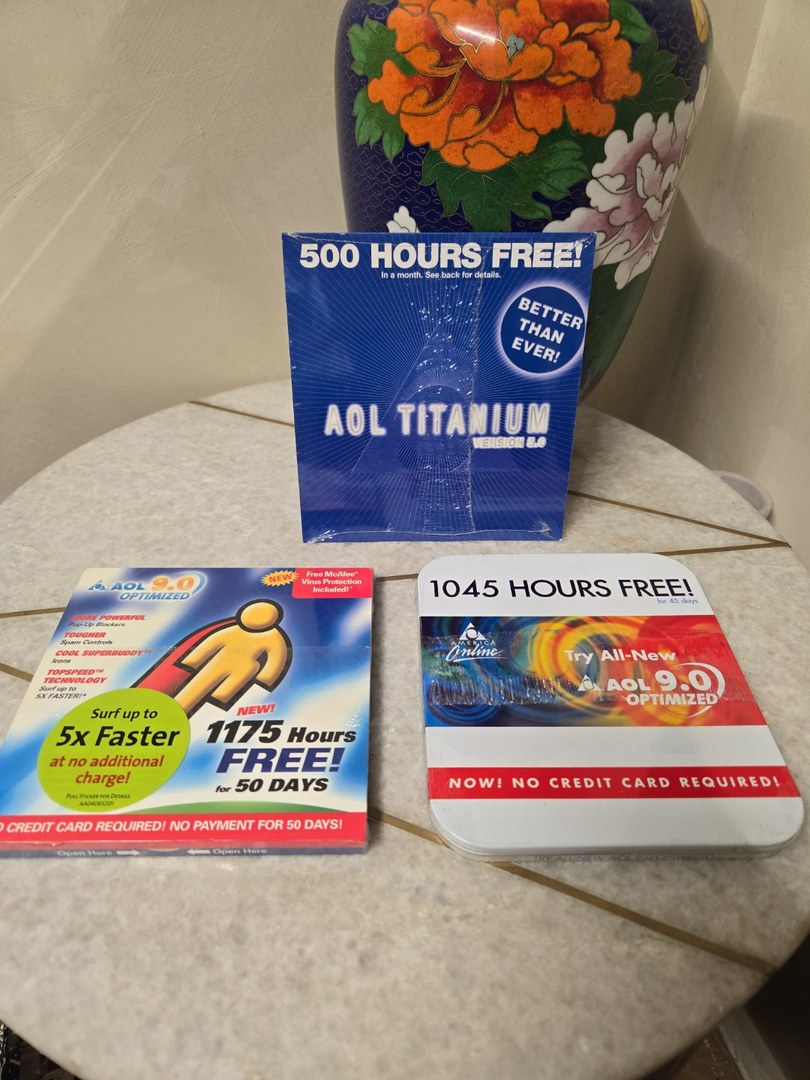 AOL CD Collection, America Online Set of 3, Sealed