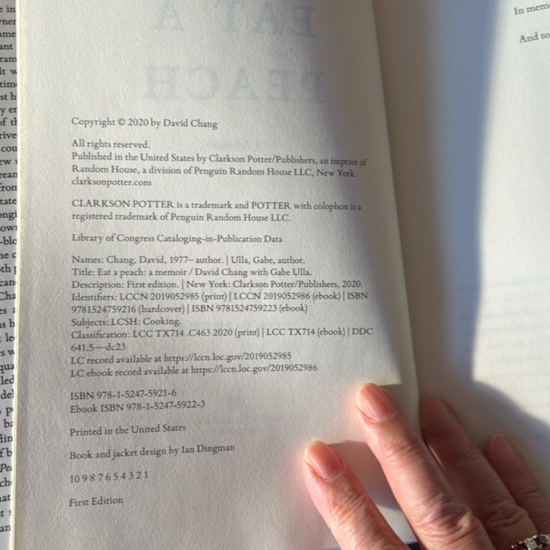 Eat a Peach (1st Ed/1st)