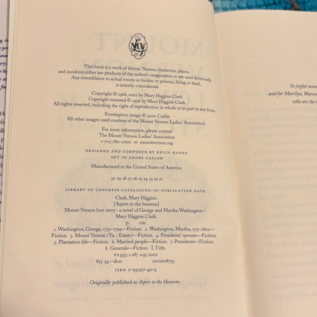 Mount Vernon Love Story