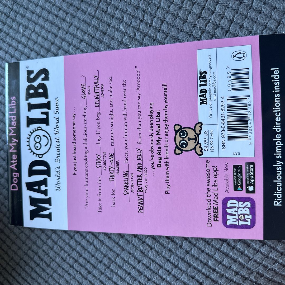 Dog Ate My Mad Libs