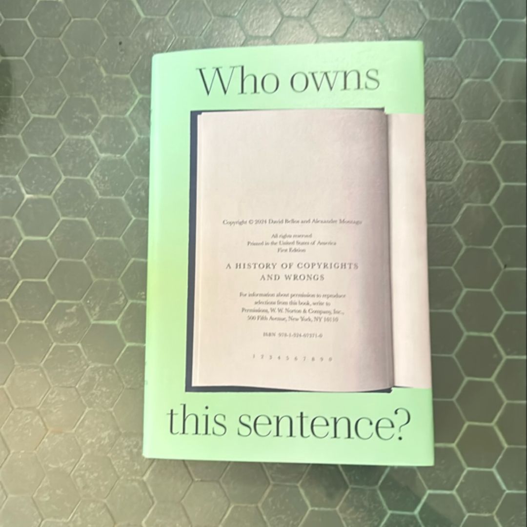 Who Owns This Sentence?